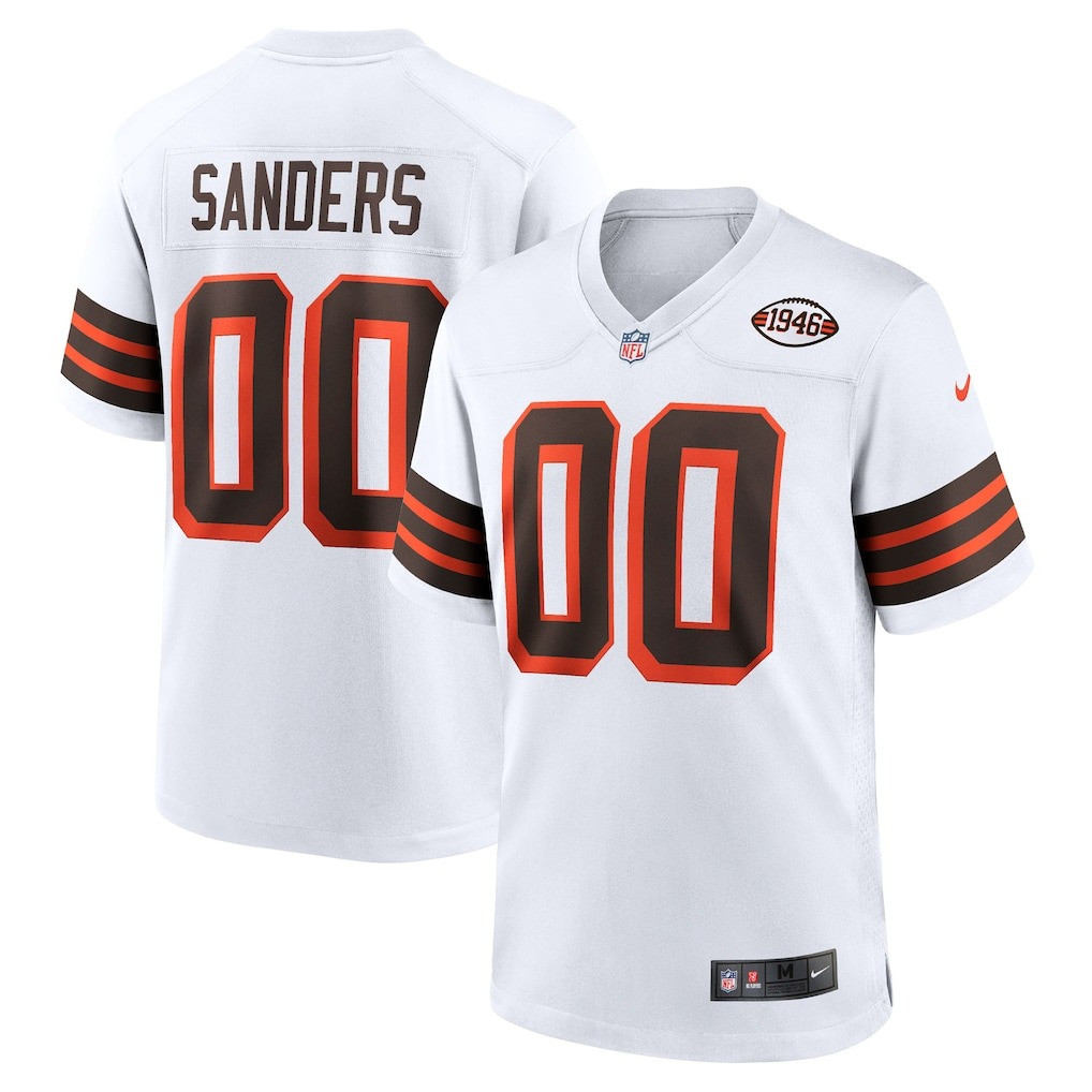 Shedeur Sanders Cleveland Browns Jersey 2025 NFL Draft 2nd Alternate Game Jersey Fan Merch