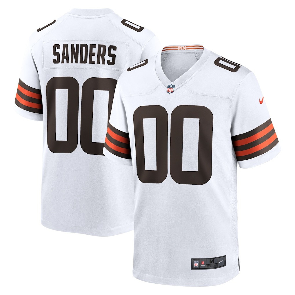 Shedeur Sanders Cleveland Browns Jersey 2025 White NFL Draft Game Player Jersey Fan Merch