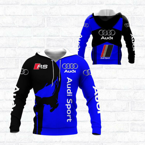 Skull Audi Sport Luxury Car 8k311 Fan Gift 3d Zip Hoodie Ii0 1805