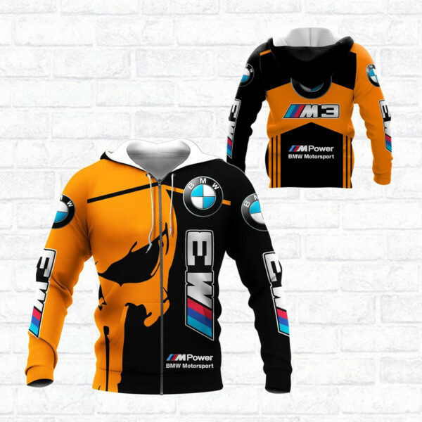 Skull Bmw Sports Car 8k377 Fan Gift 3d Zip Hoodie Ii0 2257
