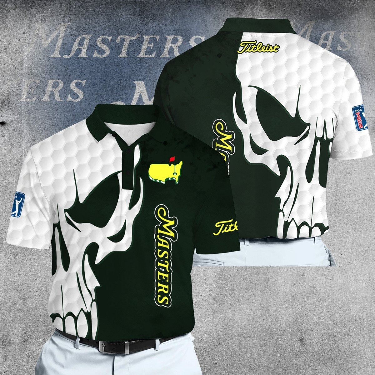 Skull Golf MT Dynamic Microfiber Men Polo Shirt Golf Gifts For Men