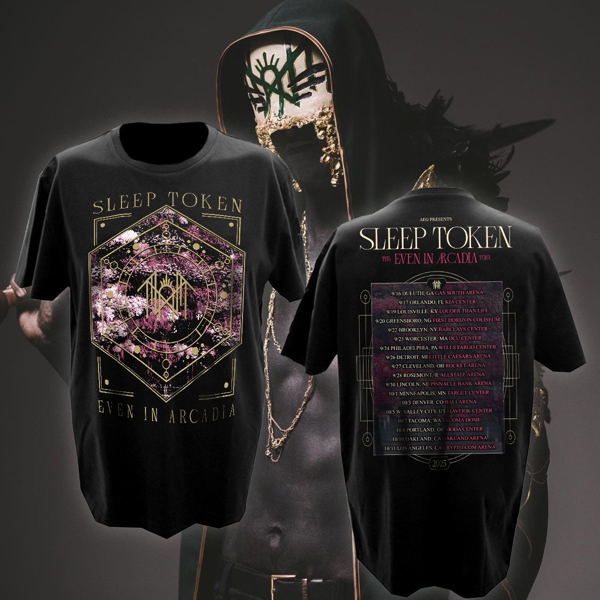 Sleep Token Even In Arcadia Tour 2025 T-Shirt Music Fans Gifts