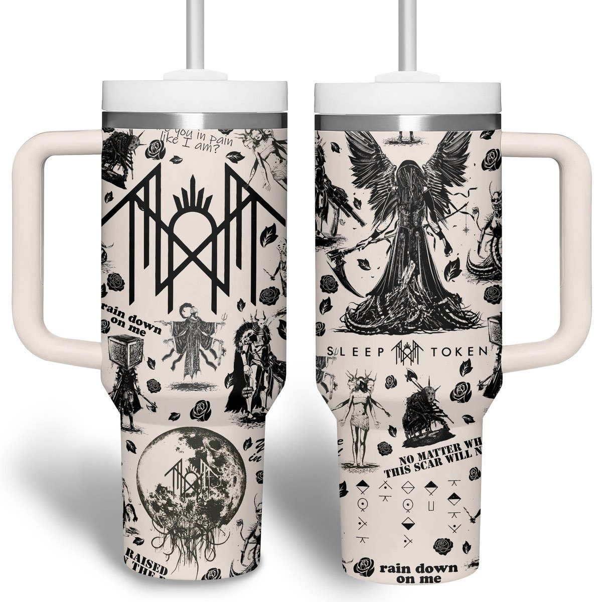 Sleep Token Rain Down On Me Tumbler Gifts For Band Fans