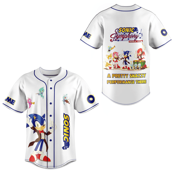 Sonic Symphony Baseball Jersey For Fans