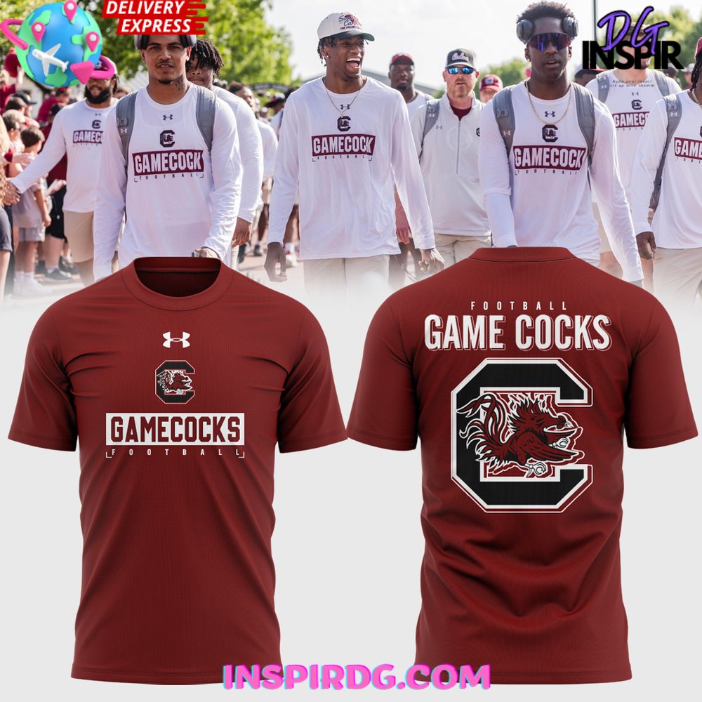 South Carolina Gamecocks Football 2025 Red T-Shirt Gift For Sport Music Fans