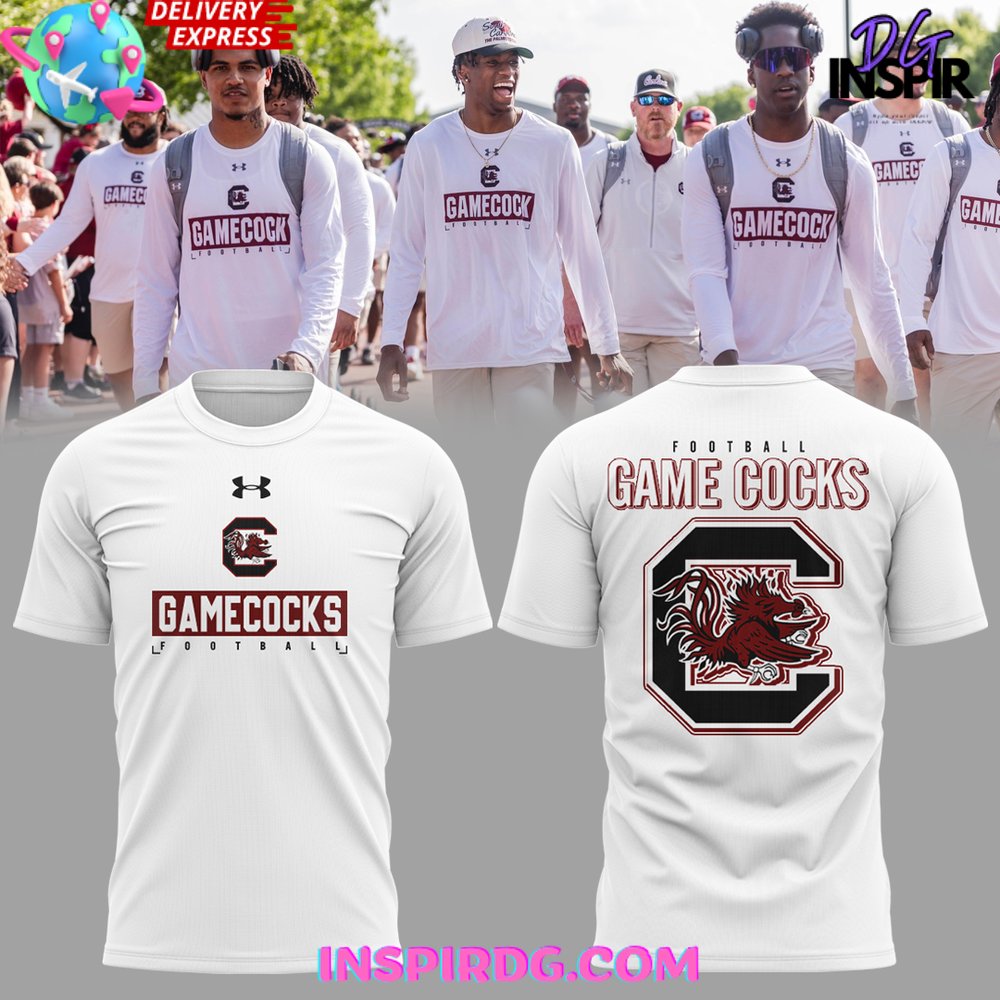 South Carolina Gamecocks Football 2025 White T-Shirt Gift For Sport Music Fans