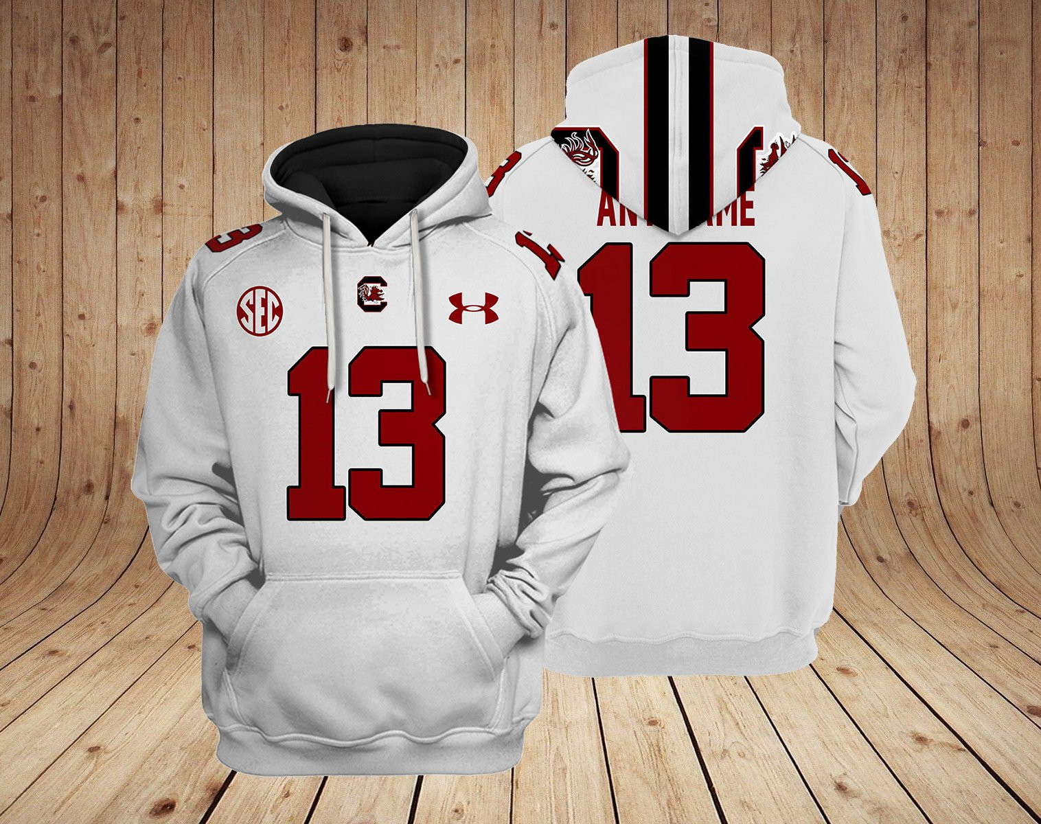 South Carolina Gamecocks Football Custom 3D printed Sweatshirt Hoodie Zipped Hoodie