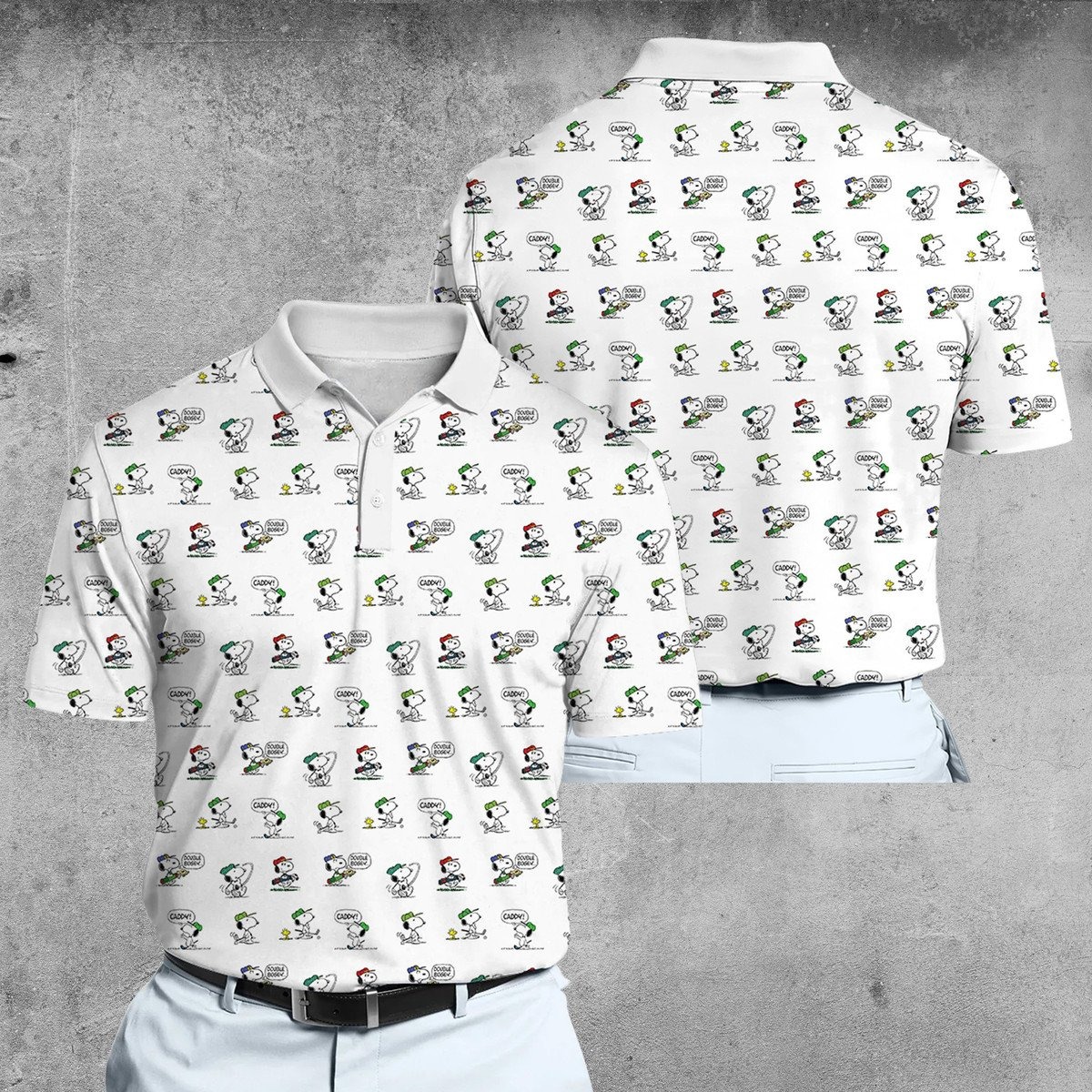 SP Funny Golfing Seamless Pattern Men Polo Shirt Great Gifts For Golfers