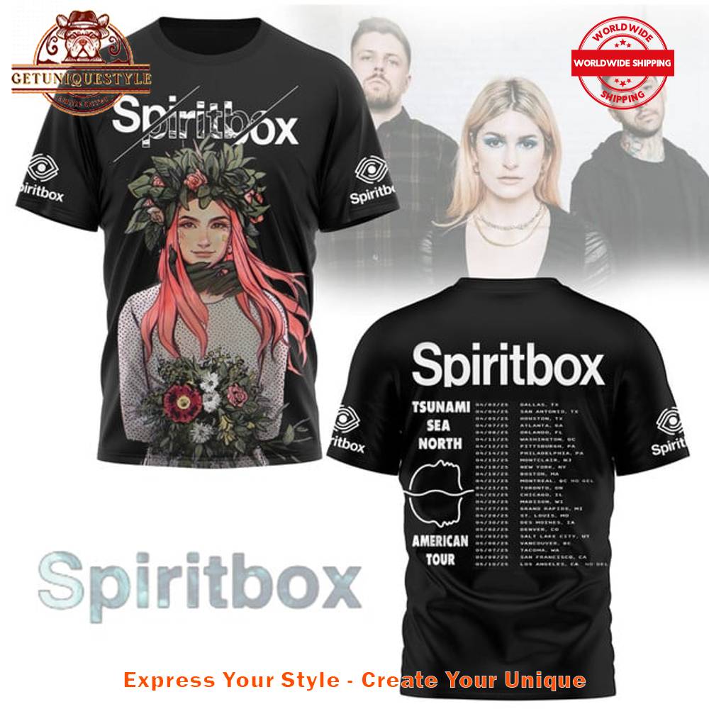 Spiritbox Tsunami Sea North American Tour T-shirt Gift For Sport Music Fans