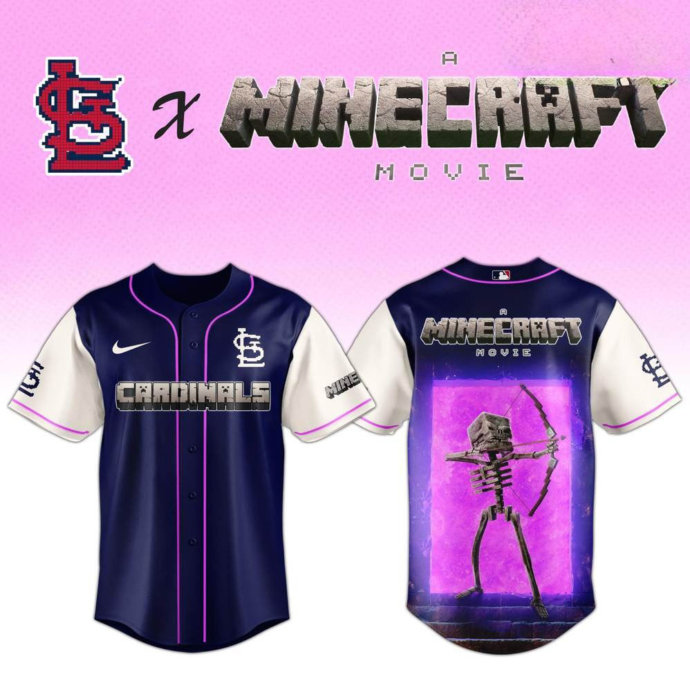 St .Louis Cardinals x Skeleton A Minecraft Movie Special Baseball Jersey Best Gift For Him