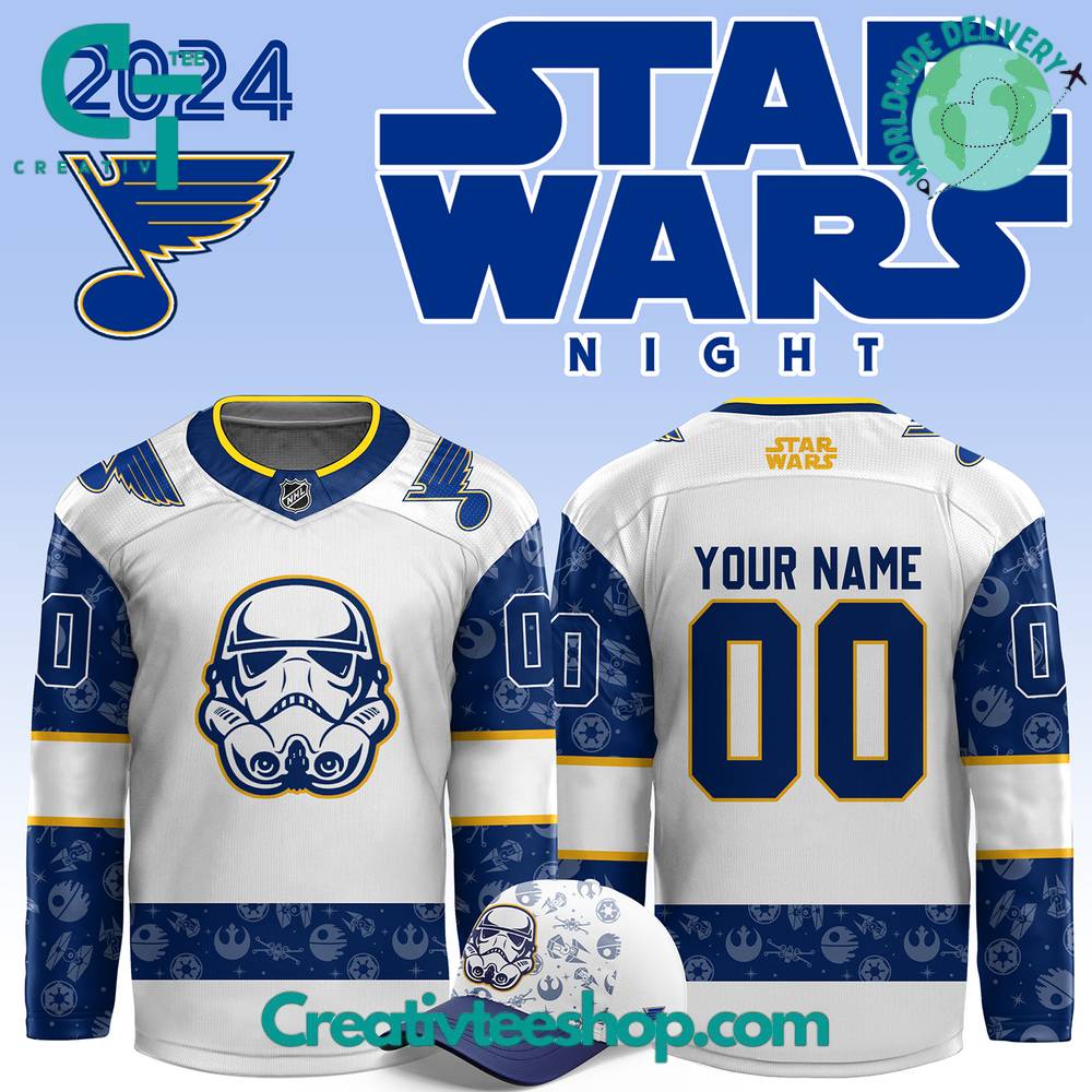 St Louis Blues x Star Wars Night Hockey Jersey