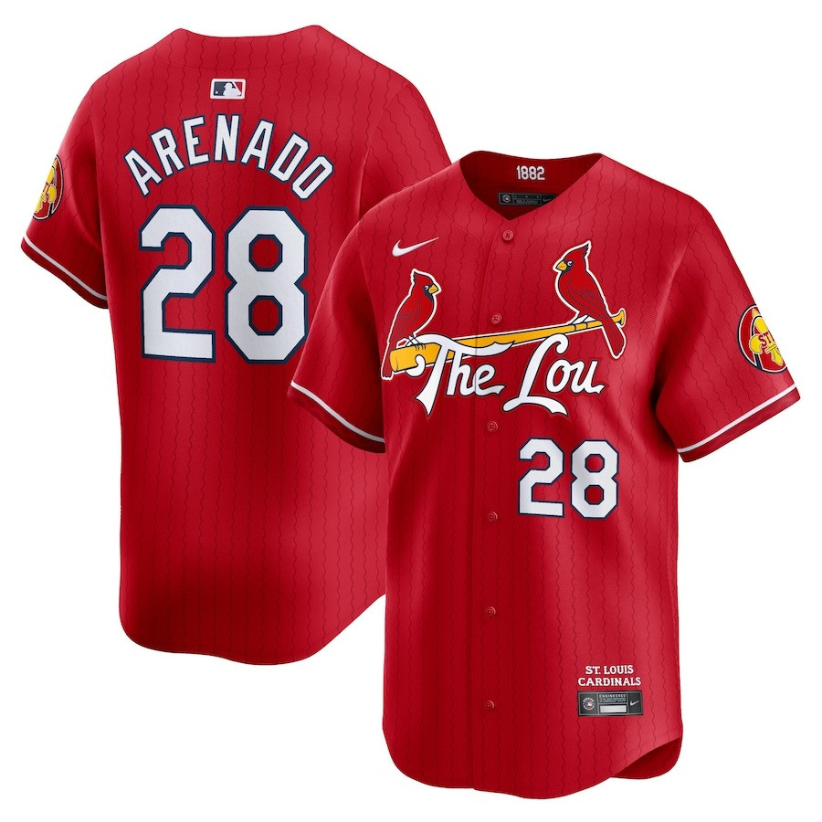 St Louis Cardinals Nolan Arenado Connect City Jersey NBA The Lou Player Uniform Jersey