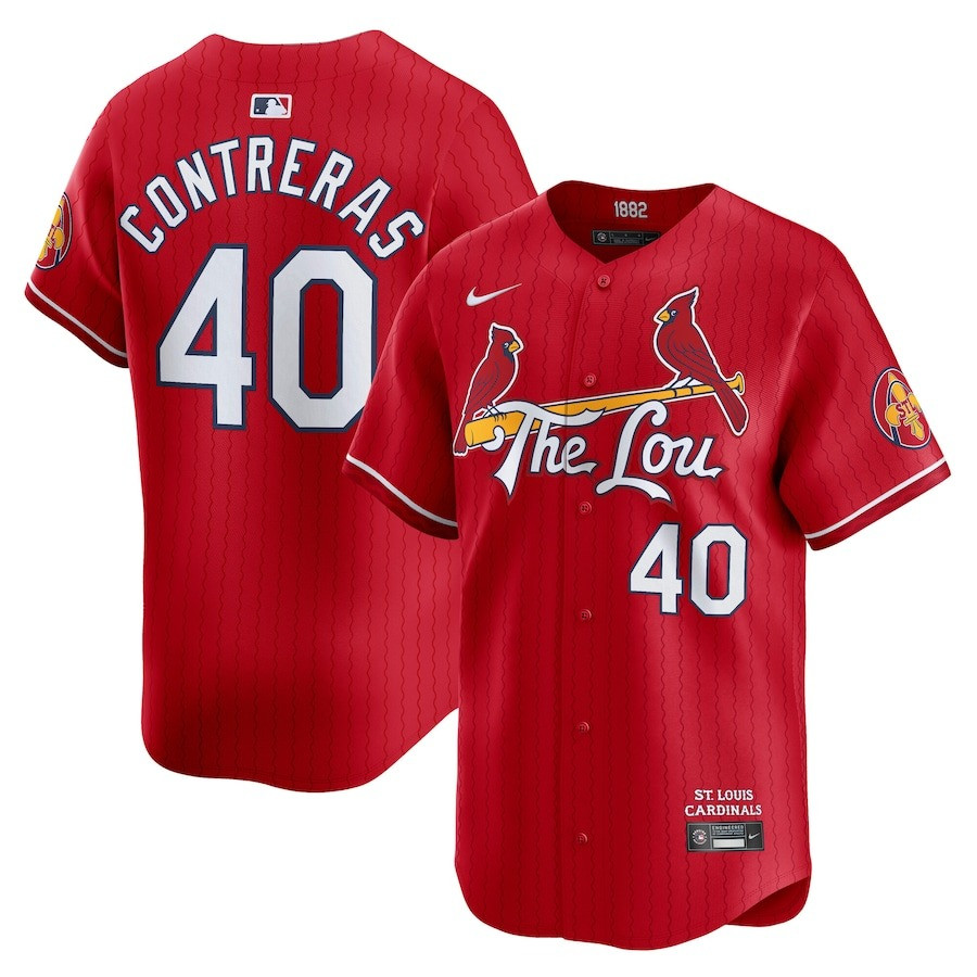 St Louis Cardinals Willson Contreras Connect City Jersey NBA The Lou Player Uniform Jersey