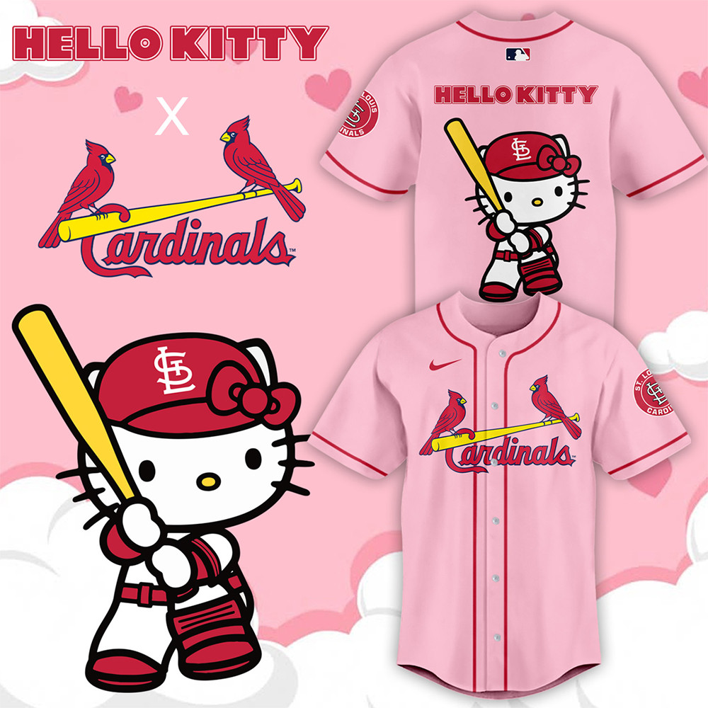St. Louis Baseball x Hello Kitty Night September 19th Jersey Baseball Lovers Mom Gifts