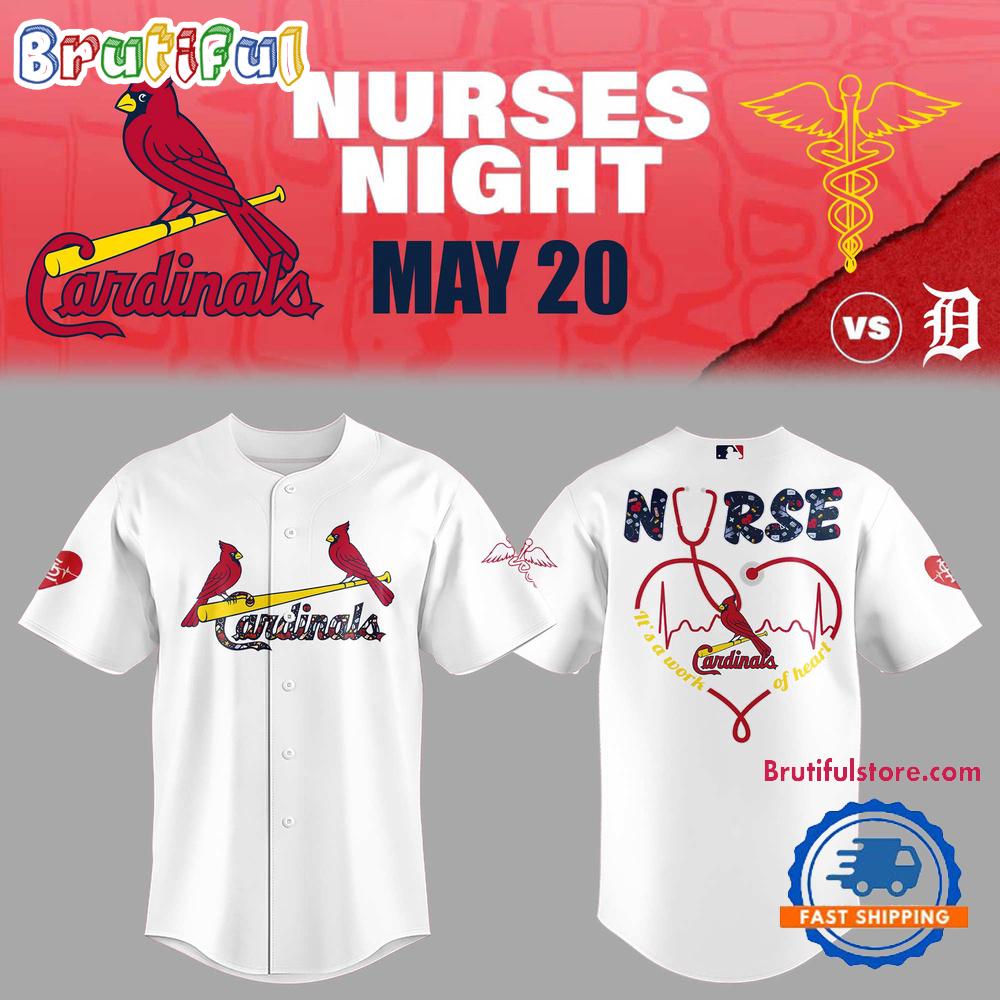 St. Louis Cardinals NURSES NIGHT White Jersey