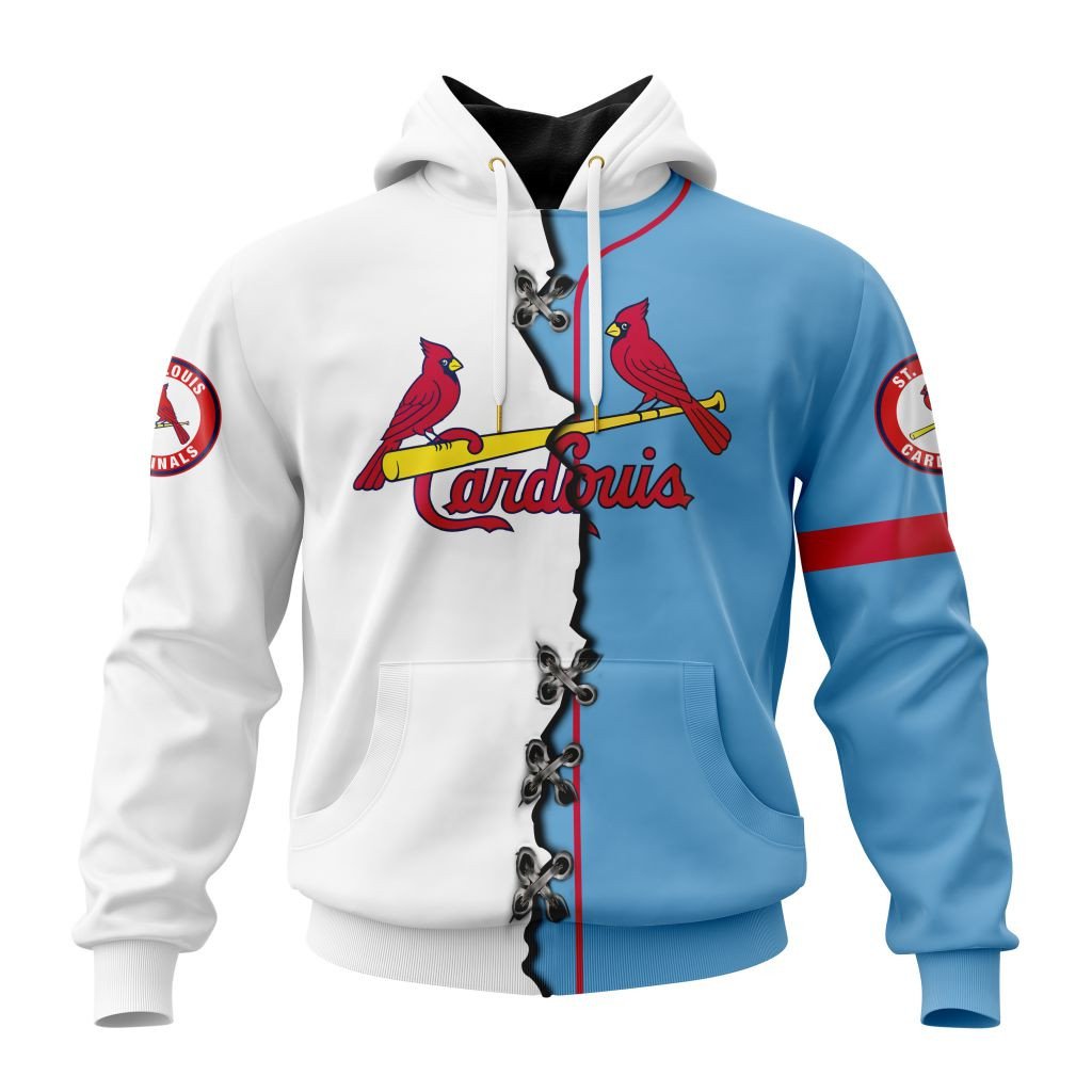 St. Louis Cardinals Personalized Mix Jersey Hoodie Gift For Sport Music Fans