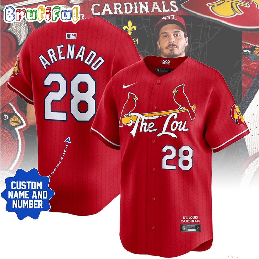 St. Louis Cardinals Red 2024 City Connect Jersey Shirt