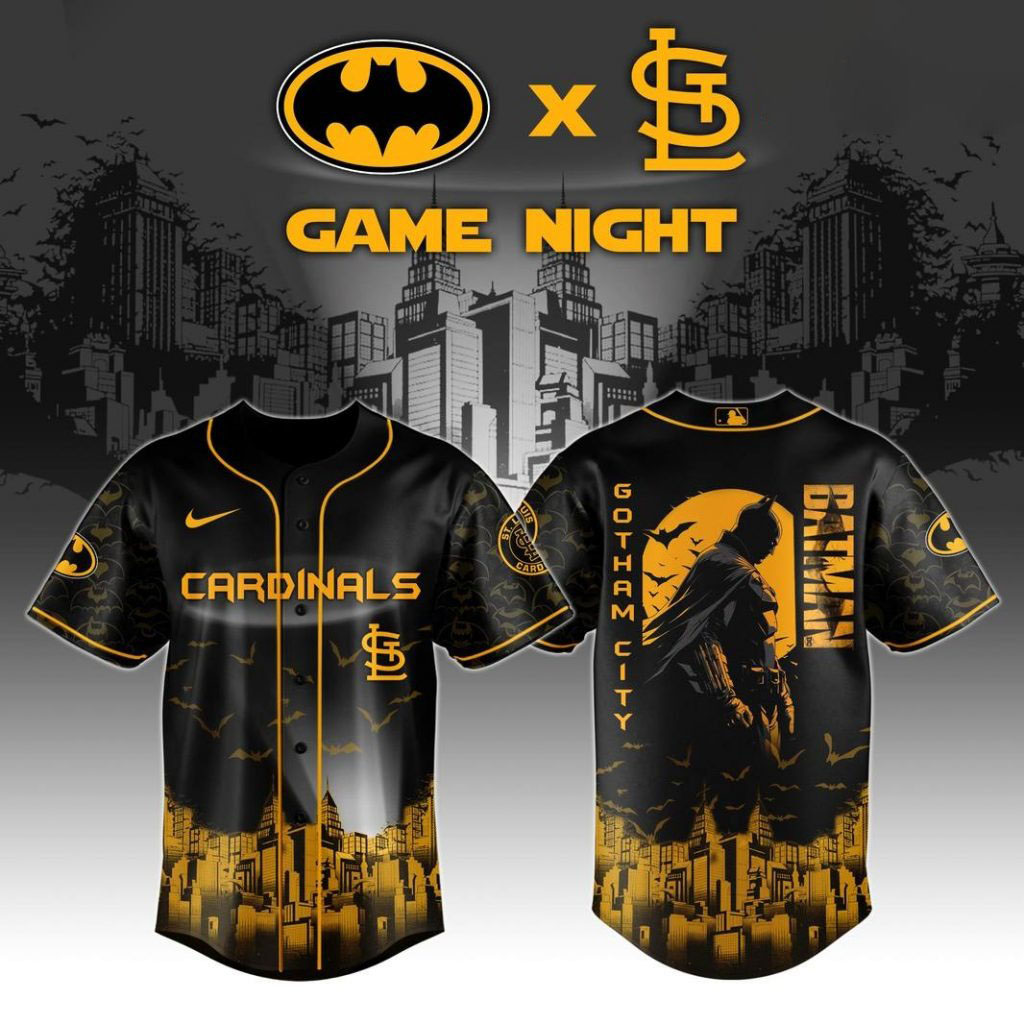 St. Louis Cardinals x DC Batman Game Night Special Baseball Jersey Baseball Enthusiast Gifts