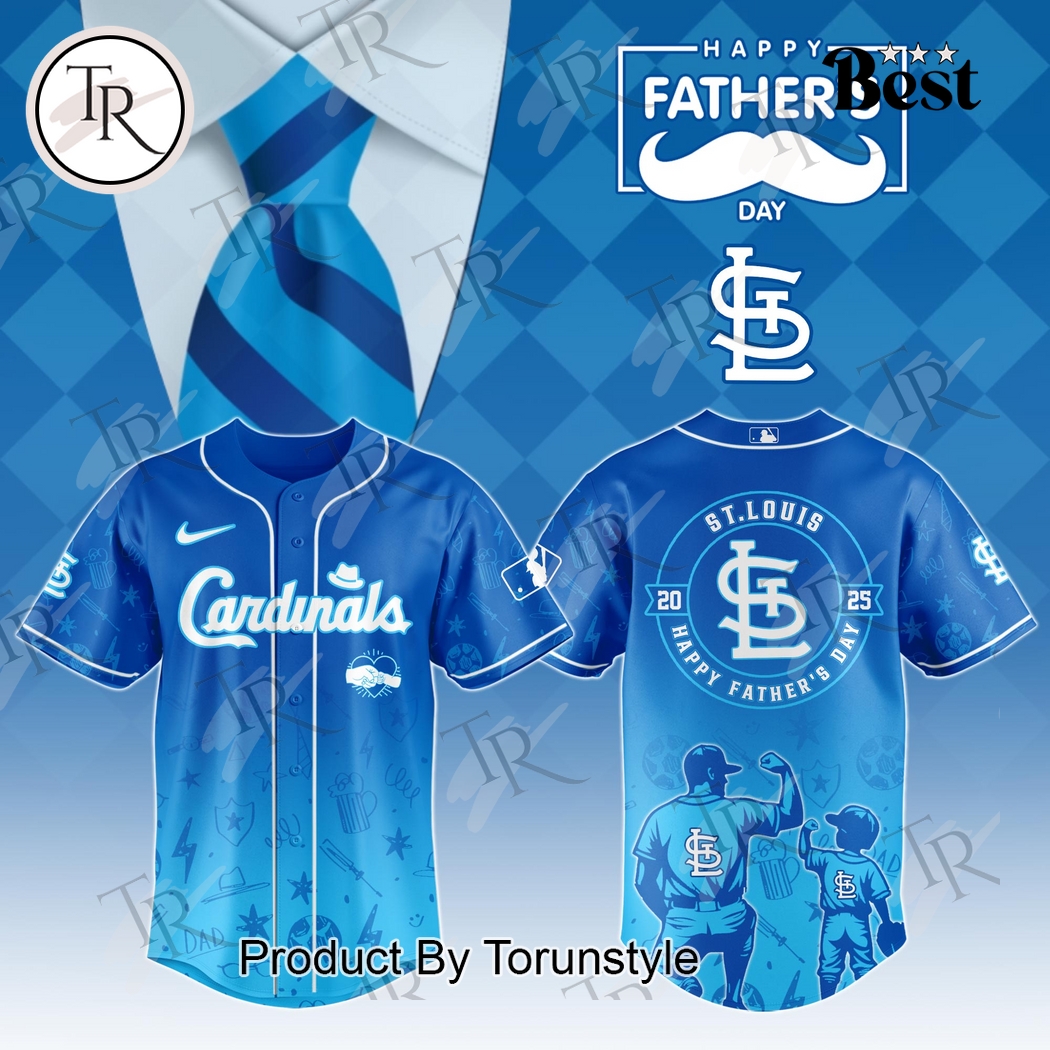 St.Louis Cardinals Happy Fatherâ€™s Day 2025 Baseball Jersey