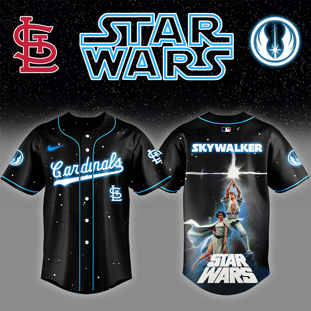 St.Louis Cardinals x Star Wars Luke Skywalker Game Night Baseball Jersey Gifts For Husband