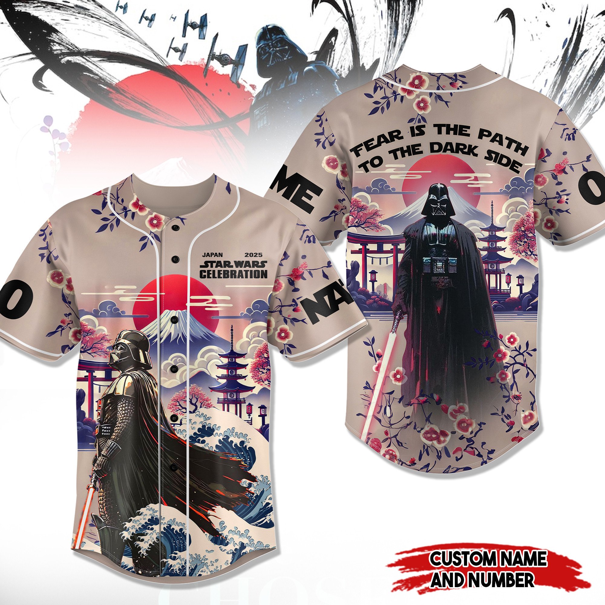Star Wars Movies Japan Celebration 2025 Personalized Baseball Jersey For Fan