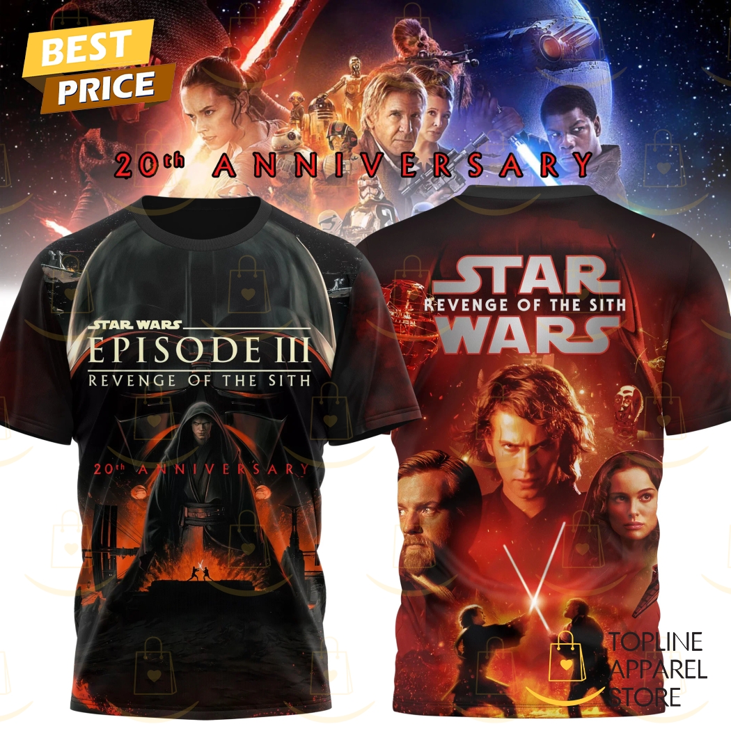 Star Wars Revenge Of The Sith 20th Anniversary 3D T-Shirt Gift For Sport Music Fans