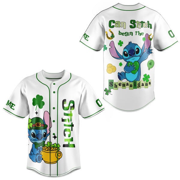Stitch Baseball Jersey For Fans