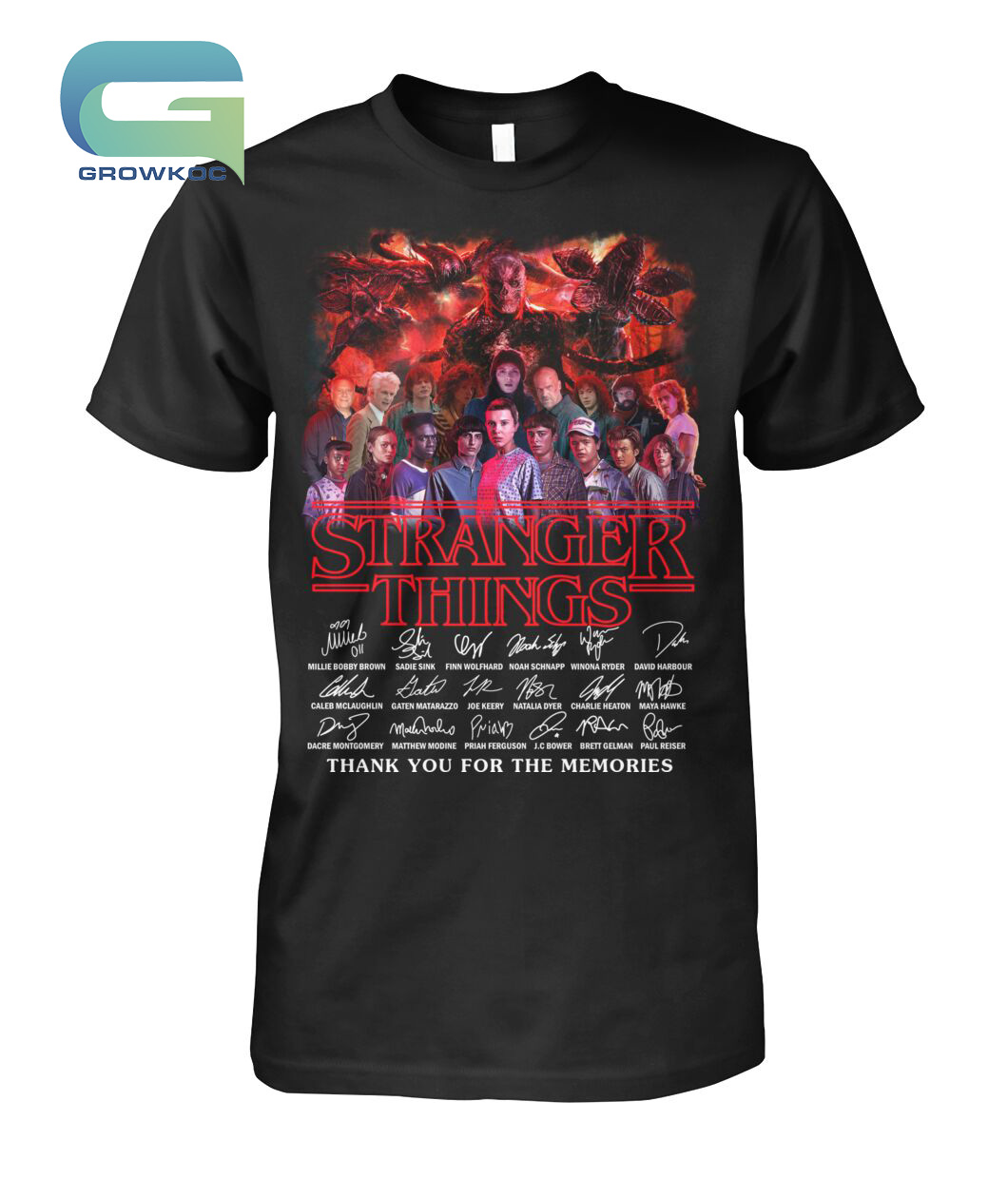 Stranger Things 4 Seasons Thank You For The Memories T-Shirt