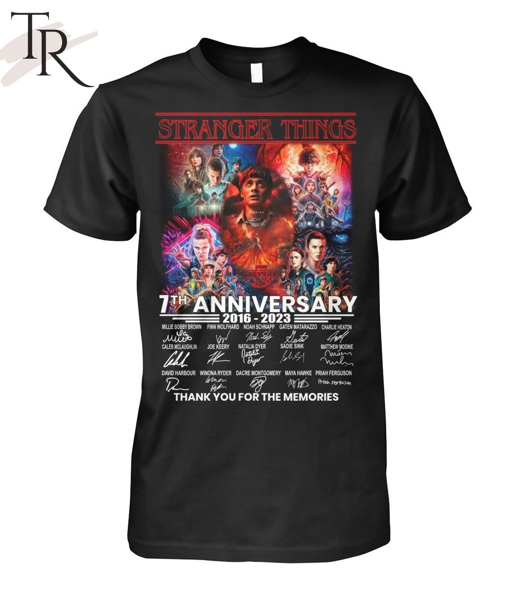 Stranger Things 7th Anniversary 2016 - 2023 Thank You For The Memories Unisex T-Shirt