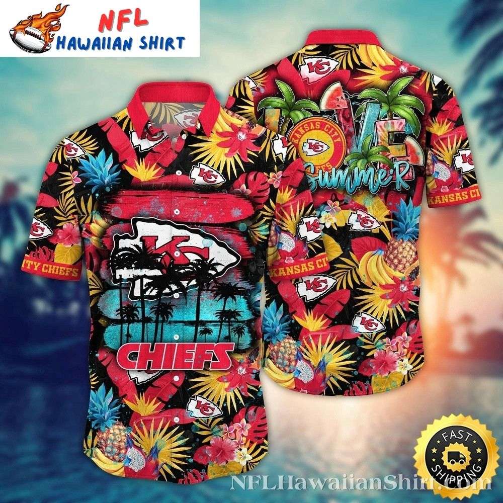 Summer Game Day - Kansas City Chiefs Tropical Hawaiian Shirt Gift For Sport Music Fans