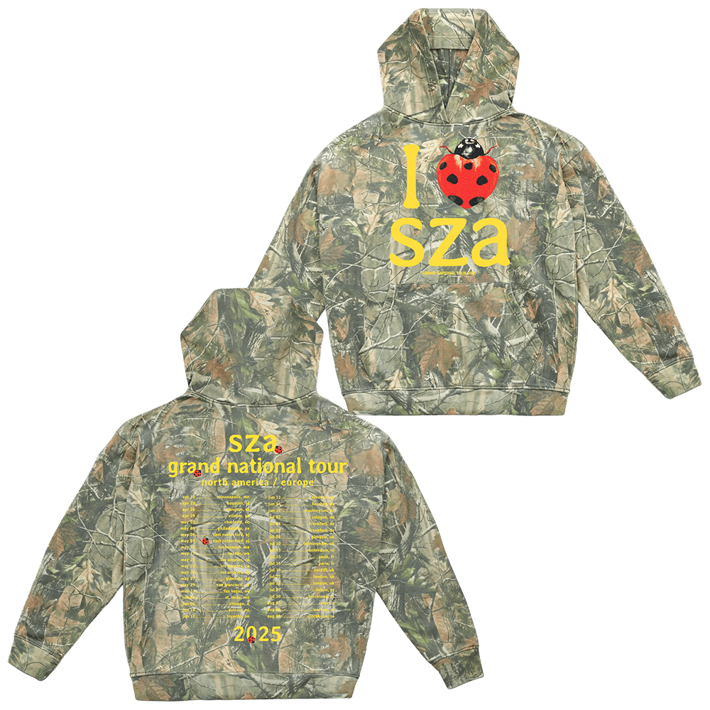 SZA Camo Hoodie SZA Merch Grand National Tour Merch Hoodie Gifts For Fathers Day From Wife