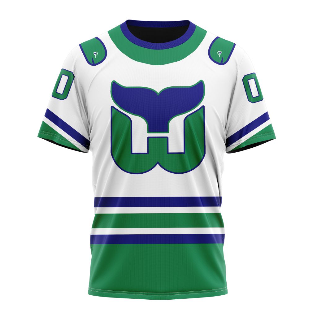 T-shirt NHL Carolina Hurricanes Personalize 2023 White Whalers Kits Gift For Sport Music Fans