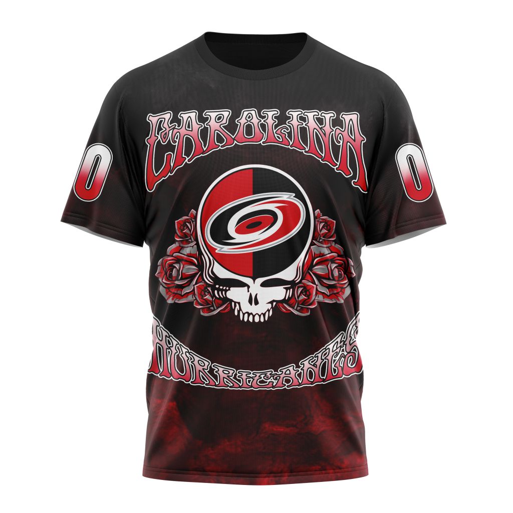 T-shirt NHL Carolina Hurricanes Personalized Grateful Dead Design ST2401 Gift For Sport Music Fans