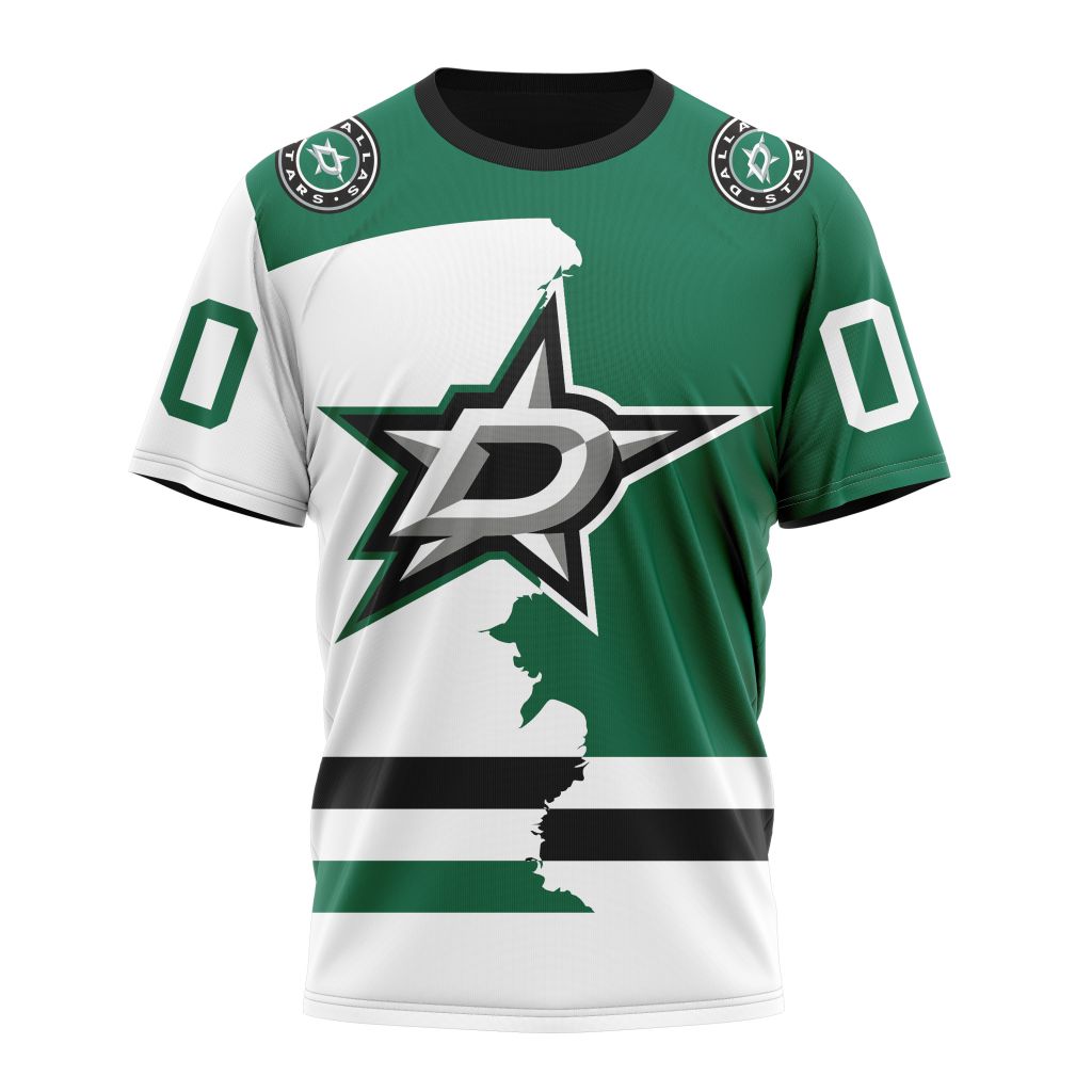 T-shirt NHL Dallas Stars Personalize 2023 Home Mix Away Kits Gift For Sport Music Fans