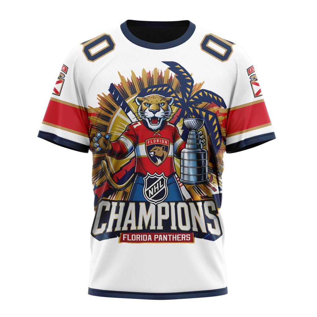 T-shirt NHL Florida Panthers 2025 Stanley Cup Champions Away Kits Gift For Sport Music Fans