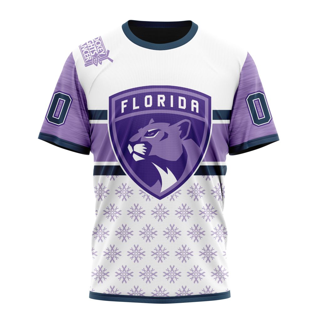 T-shirt NHL Florida Panthers Special Hockey Fight Cancer Design ST2402 Gift For Sport Music Fans