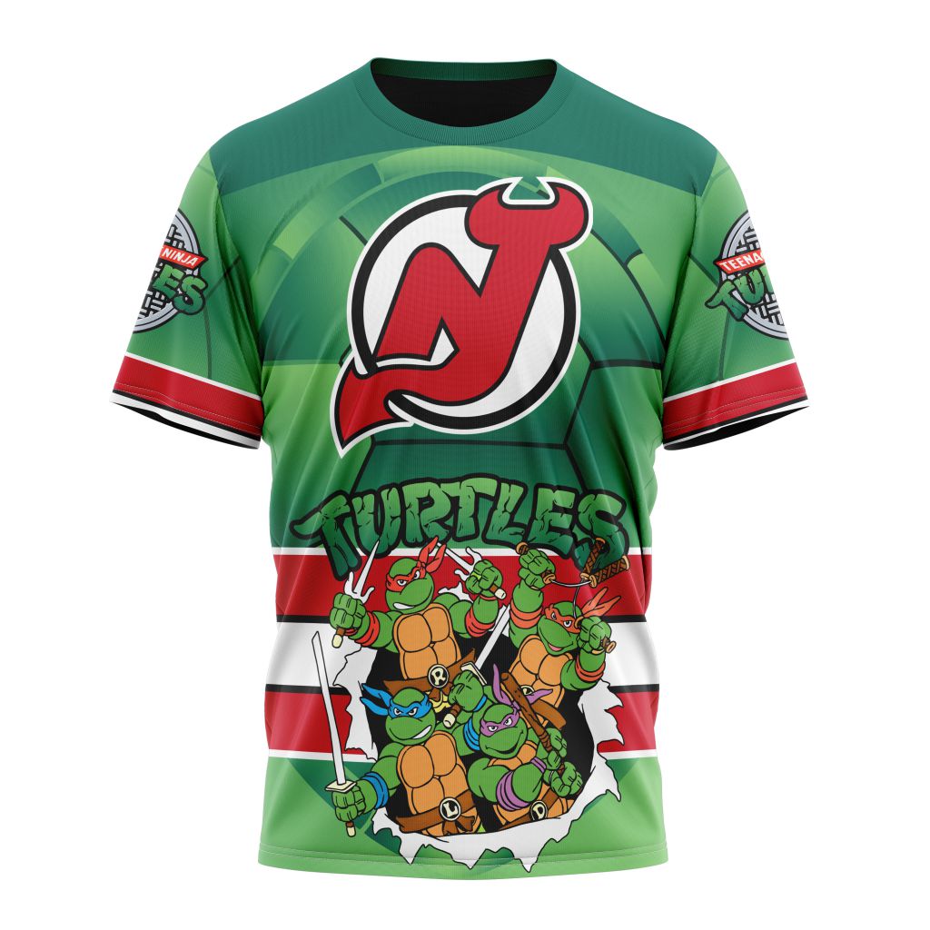 T-shirt NHL New Jersey Devils Special Teenage Mutant Ninja Turtles Design ST2402 Gift For Sport Music Fans