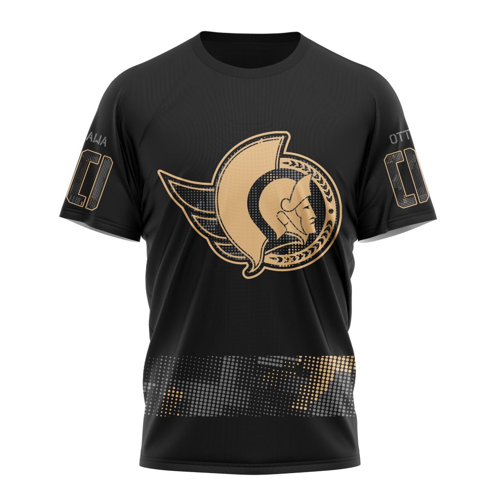 T-shirt NHL Ottawa Senators Personalized Military Appreciation Design ST2402 Gift For Sport Music Fans