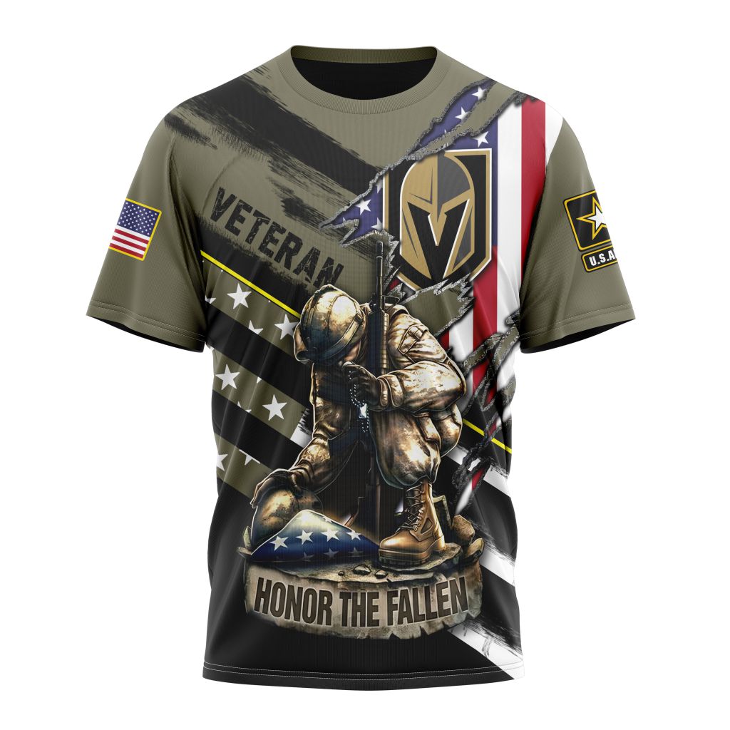 T-shirt NHL Vegas Golden Knights - Honor Veterans And Their Families ST2202 Gift For Sport Music Fans