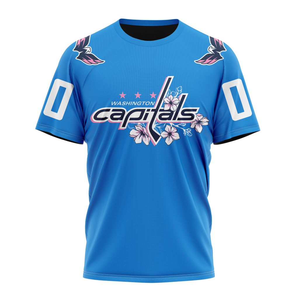 T-shirt NHL Washington Capitals Personalized 2025 Cherry Blossom Gift For Sport Music Fans