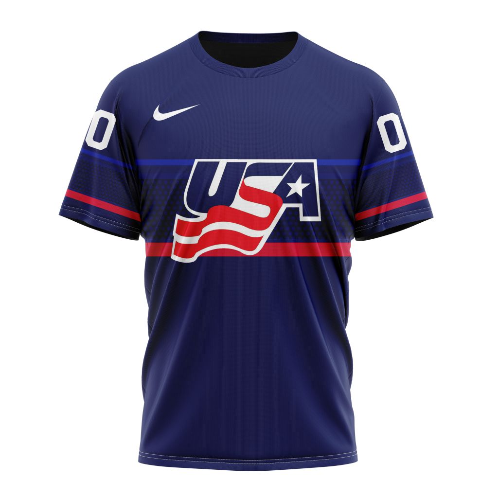 T-shirt USA Hockey Away Personalized Kits Gift For Sport Music Fans