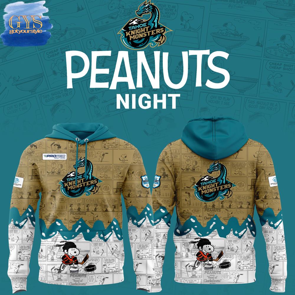 Tahoe Knight Monsters 75th Anniversary of Peanuts Hoodie Gift For Sport Music Fans