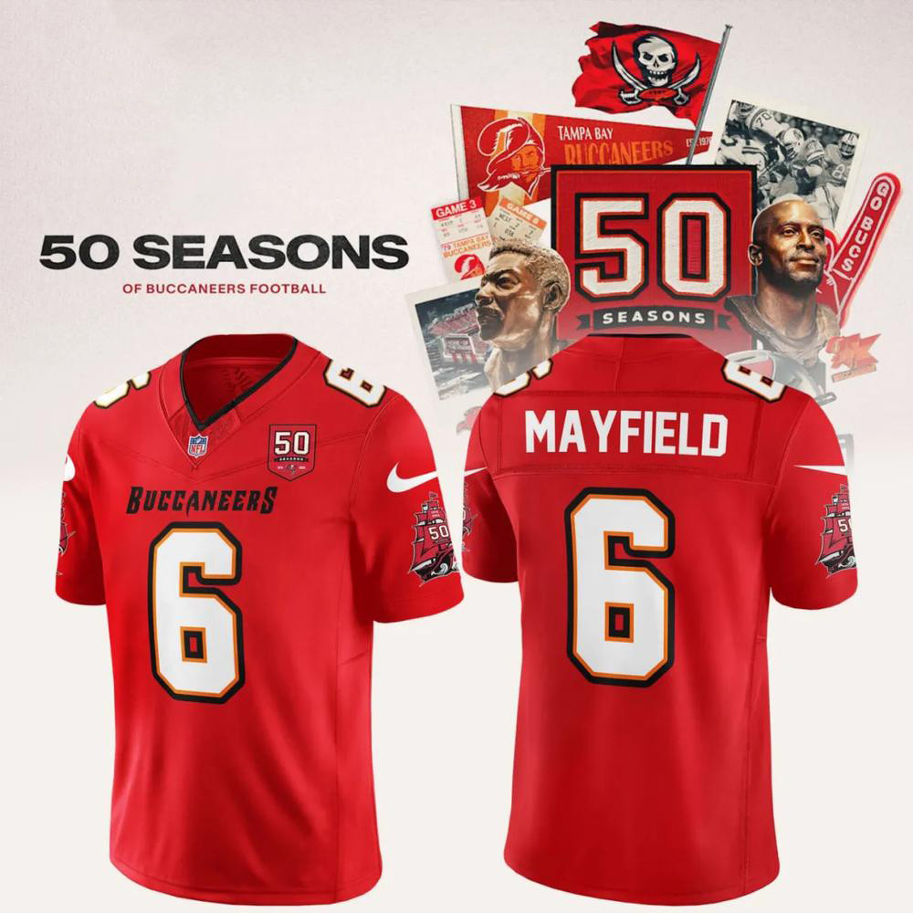 Tampa Bay Buccaneers 50th Season Jersey Gift For Buccaneers Fans