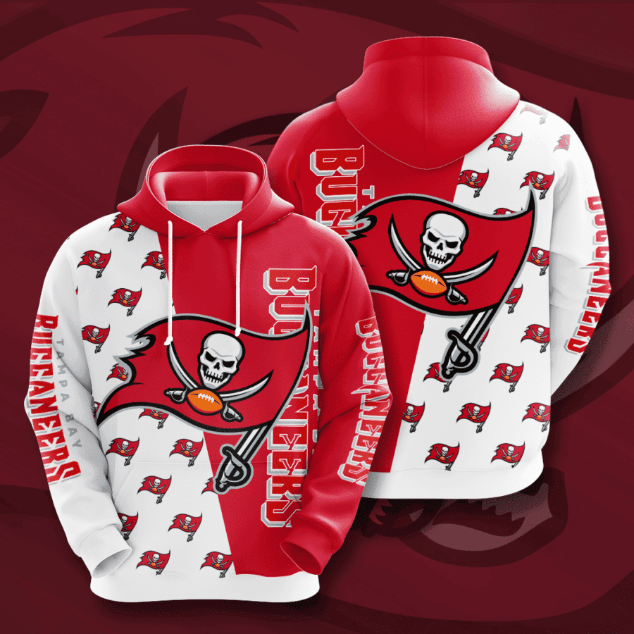 Tampa Bay Buccaneers Big Logo Hoodie  Zip Hoodie Version 347