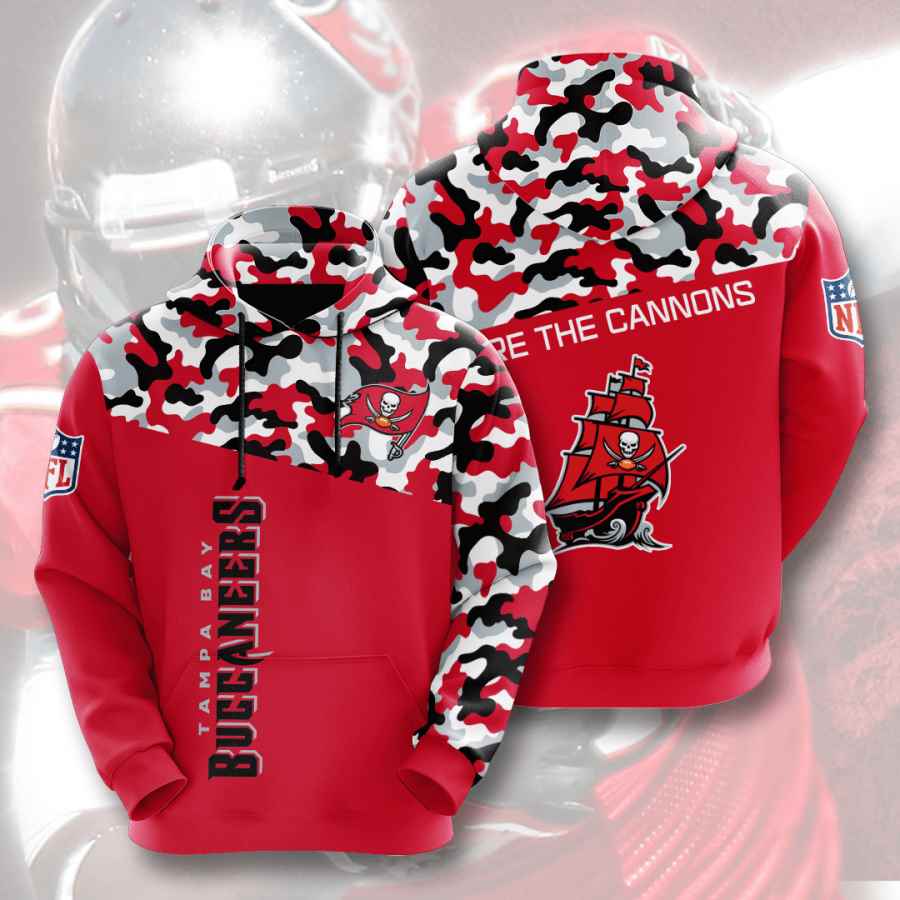 Tampa Bay Buccaneers Camo V2 NFL Football Team Hoodie