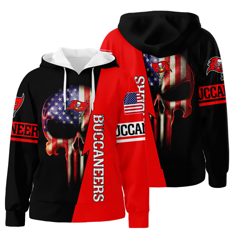 Tampa Bay Buccaneers custom design 3D All Over Print Hoodie Zip-Up Hoodie