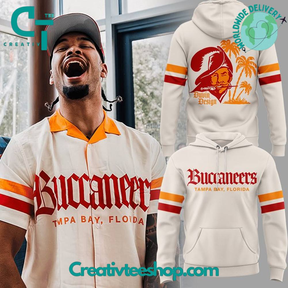 Tampa Bay Buccaneers Duvin Designs Co. Cream Special Hoodie