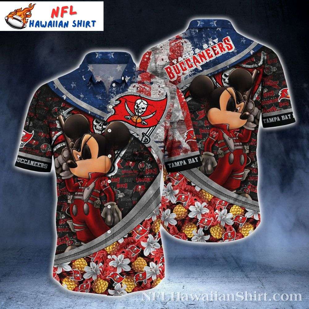 Tampa Bay Buccaneers Hawaiian Shirt - Cool Mickey Mouses Stylish Design Gift For Sport Music Fans
