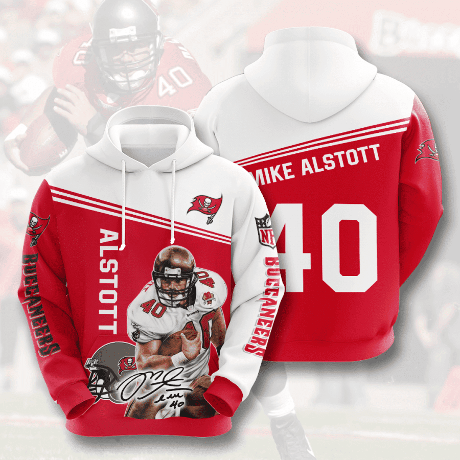Tampa Bay Buccaneers Mike Alstott Hoodie  Zip Hoodie