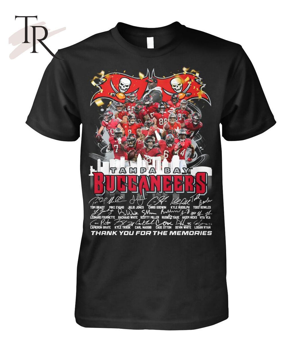 Tampa Bay Buccaneers Signature Thank You For The Memories T-Shirt